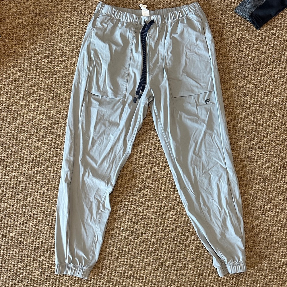 Fabletics Light Gray Joggers for Men